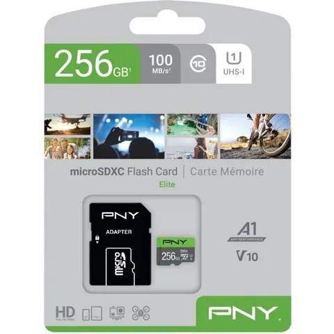 PNY Elite 256GB MicroSDXC Class 1 (U1) - Clase 10 – imagen 3