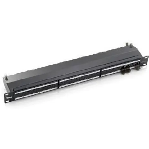 Patch Panel Cat.6A 24 Puertos 19" 1U Gris - EQUIP – imagen 3
