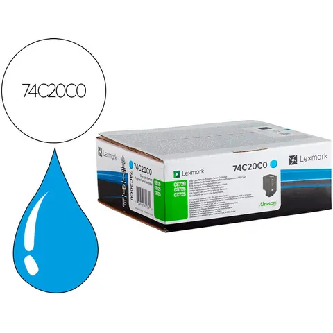 Lexmark 74C20C0 toner cian – imagen 3
