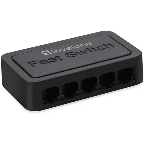 LevelOne FEU-0512 switch Fast Ethernet (10/100) Negro – imagen 3
