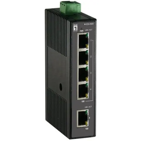 LevelOne Switch 5 Puertos 10/100Mbps IES-0500 - LEVEL ONE – imagen 2