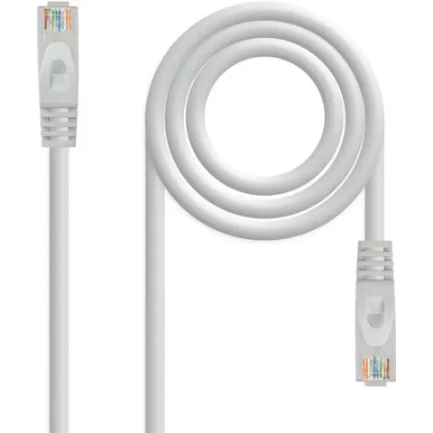 Cable Red RJ45 Cat6a U/UTP Gris (2 mts) - Nanocable – imagen 2