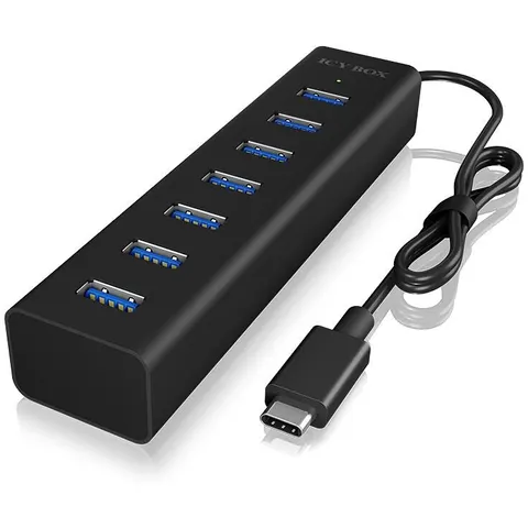 Hub USB C - 7x USB A (Negro) - ICY BOX – imagen 2