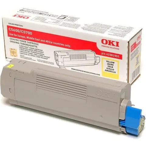 Oki C5600/C5700-Tóner amarillo (2K) – imagen 3