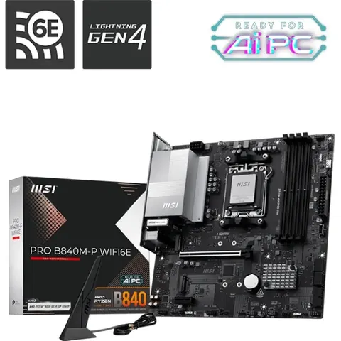 MSI Placa Base PRO B840M-P WIFI6E – imagen 5