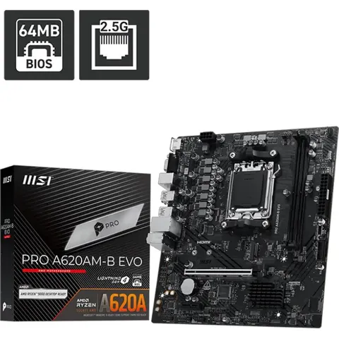 MSI Placa Base A620AM-B EVO PRO – imagen 5