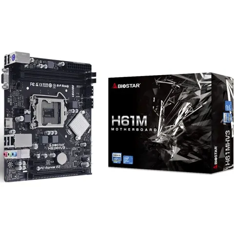 Placa Base Micro ATX Intel H61 LGA 1155 (Socket H2) - BIOSTAR – imagen 2