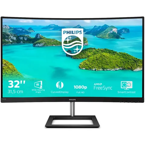 Monitor 31.5" E Line 322E1C/00 LED Full HD LCD (Negro) - PHILIPS – imagen 2