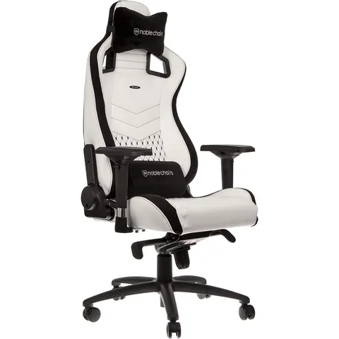 Silla Gaming EPIC Blanco/Negro - NOBLECHAIRS – imagen 2