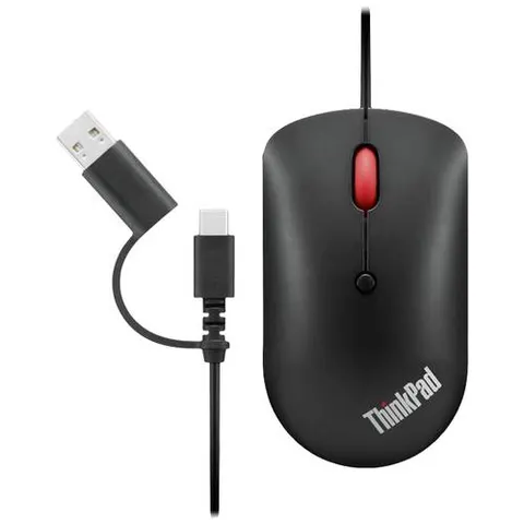 Lenovo ThinkPad USB-C Maus – Raven Black – Bild 2