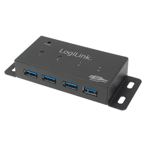 LogiLink UA0149 interface hub 5000 Mbit/s Grey – image 2