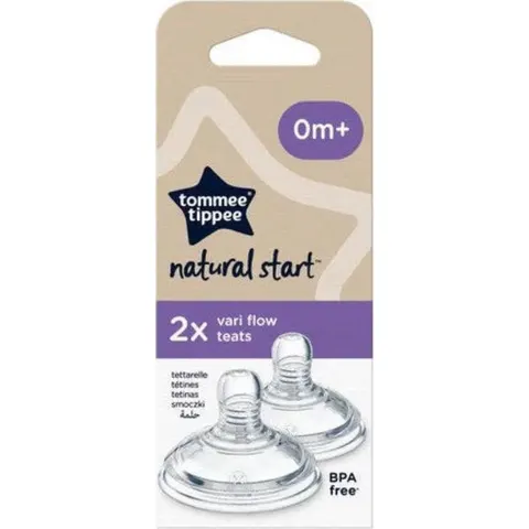Tommee Tippee Tetina Natural Start Flujo Variable +0m 2 uds – imagen 2
