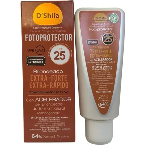 D'SHILA Bronceador Extra-Rápido Spf25 100 ml – imagen 3