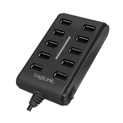 LogiLink UA0125 interface hub USB 2.0 480 Mbit/s Black – image 2