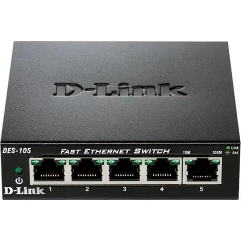 D-Link DES-105 No administrado L2 Negro – imagen 5