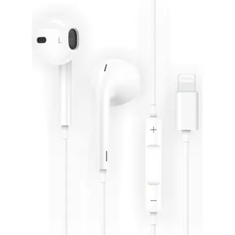 Auriculares Intrauditivos Tech One Tech earTECH HIP TEC1201 - con Micrófono - Lightning - Blancos – imagen 2