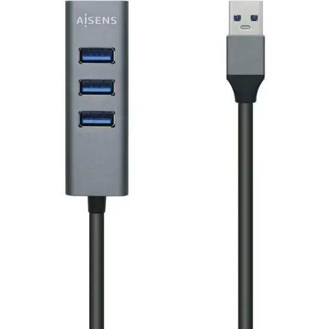 Hub USB 3.0 Aluminio (Gris) - AISENS – imagen 2