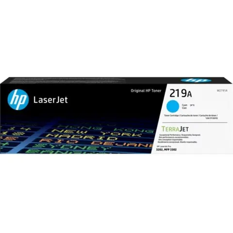 HP 219A (W2191A) toner cian – imagen 4