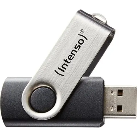 Intenso Basic Line 64GB - USB Type-A - Negro, Plata – imagen 4