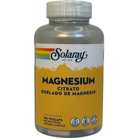 Solaray magnesium citrato 180cap. – imagen 4
