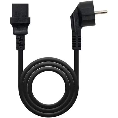 Nanocable Cable Alimentación CPU, CEE7/M-C13/H, Negro, 2 m – imagen 3