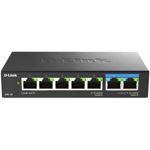 D-LINK DMS-107 - Switch, 7 puertos, Gigabit Ethernet – imagen 5