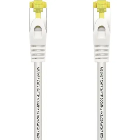 Cable Red RJ45 Cat7 S/FTP Blanco (25cm) - AISENS – imagen 2