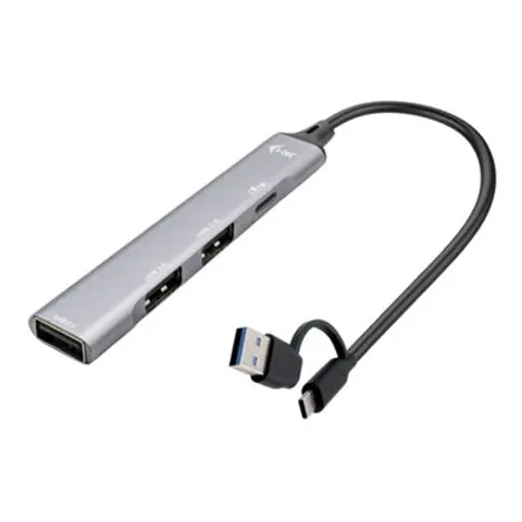I-TEC USB-A/USB-C Metal HUB – Grau – Bild 2