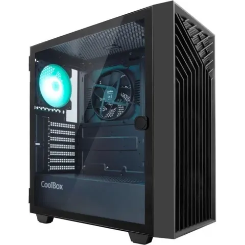 Caja ATX GA300 Grid Line Tower (Negro) - COOLBOX – imagen 2
