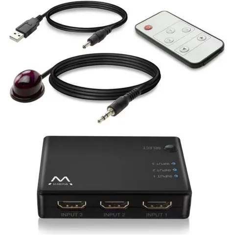 Ewent Switch HDMI 3 Portas 4K@30Hz – imagen 2