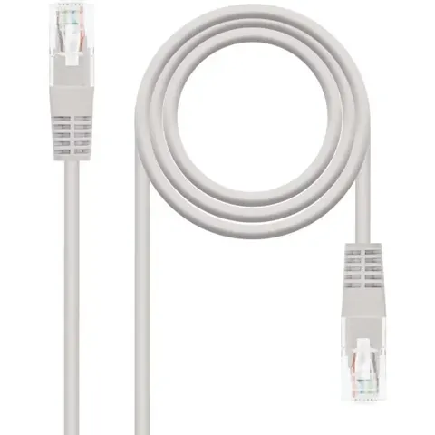Cable Red RJ45 CAT6e U/UTP Gris (2 mts) - Nanocable – imagen 2