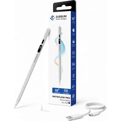 Lápiz Electrónico Subblim NoteFlow Pen para iPad/ Blanco – imagen 2