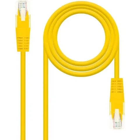 Cable Red RJ45 Cat6e U/UTP Amarillo (50cm) - Nanocable – imagen 2