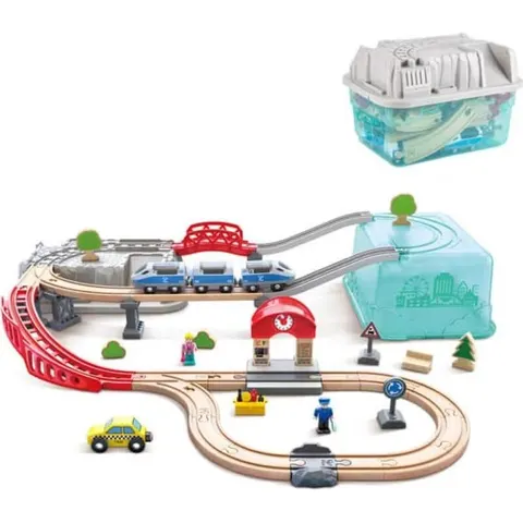 Hape Circuito tren cubo – imagen 2