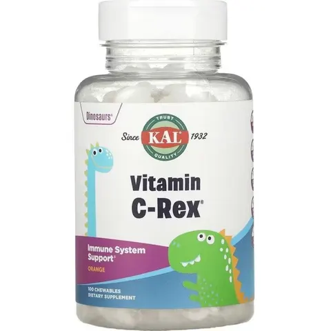 Solaray vitamina c rex 100 dinosaurios masticables kal – imagen 4