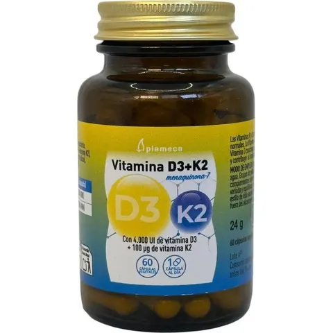 PLAMECA Vitamina D3+K2 60caps – imagen 5