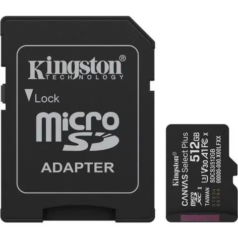 Kingston Technology 512GB microSDXC Canvas Select Plus Gen3 150MB/s A1 – imagen 5