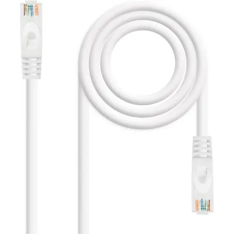 Cable Red RJ45 Cat6a U/UTP Blanco (3 mts) - Nanocable – imagen 2