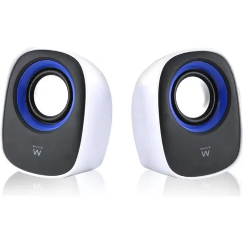 Altavoces 2.0 5W (Negro/Blanco) - EWENT – imagen 2