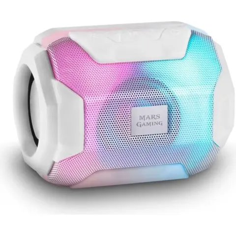 Mars Gaming MSBAXW, Altavoz Bluetooth 5.0 Compacto Blanco – imagen 3