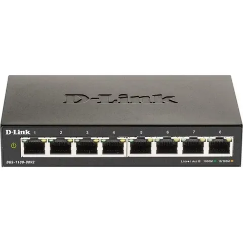 D-LINK DGS1108V2 - Switch, 8 puertos, Gigabit Ethernet – imagen 4