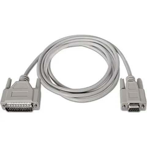 Cable DB9 Hembra - Módem Nulo DB25 Macho (1.8 mts) - Nanocable – imagen 2