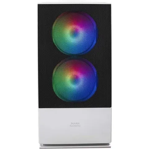 MARS-GAMING Estuche Mars Gaming MCZ Micro-ATX (Blanco) – imagen 2