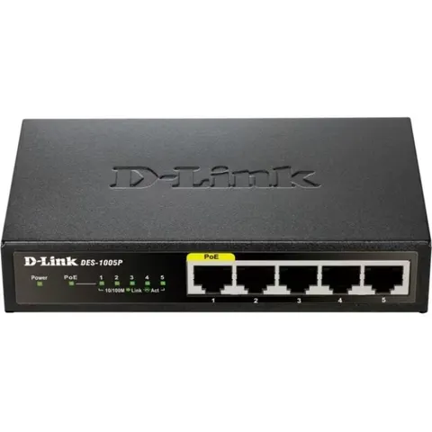 D-LINK DES-1005P - Switch, 5 puertos, Fast Ethernet, PoE – imagen 3