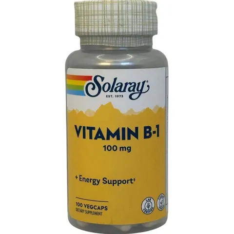Solaray vit. b1 100mg. 100cap. – imagen 4