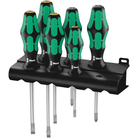 Wera 6 Piece Kraftform Plus 334/355/6 Screwdriver Set – image 3