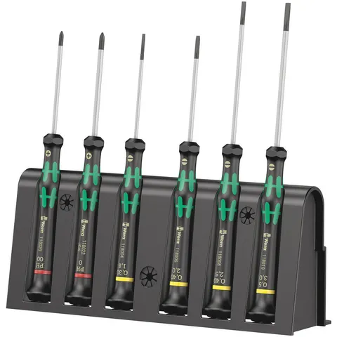 Wera 6 Piece 2035/6 A Kraftform Micro Precision Screwdriver Set – image 2
