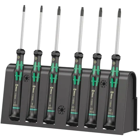 Wera 6 Piece 2067/6 Kraftform Micro Security Torx Screwdriver Set – image 3
