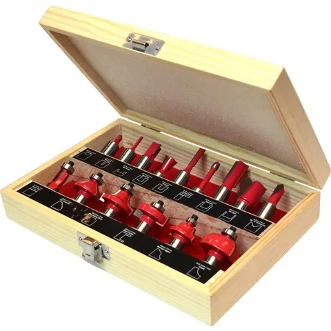 Faithfull 15 Piece 1/2" Router Bit Set – image 3