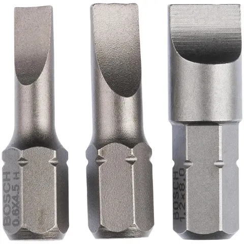 Bosch 3 Piece Slotted Screwdriver Bit Set – image 3